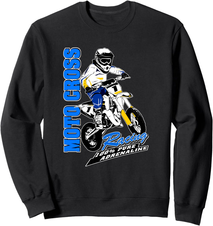 Kinder Moto Cross Supercross Kindercross Motorrad Sweatshirt