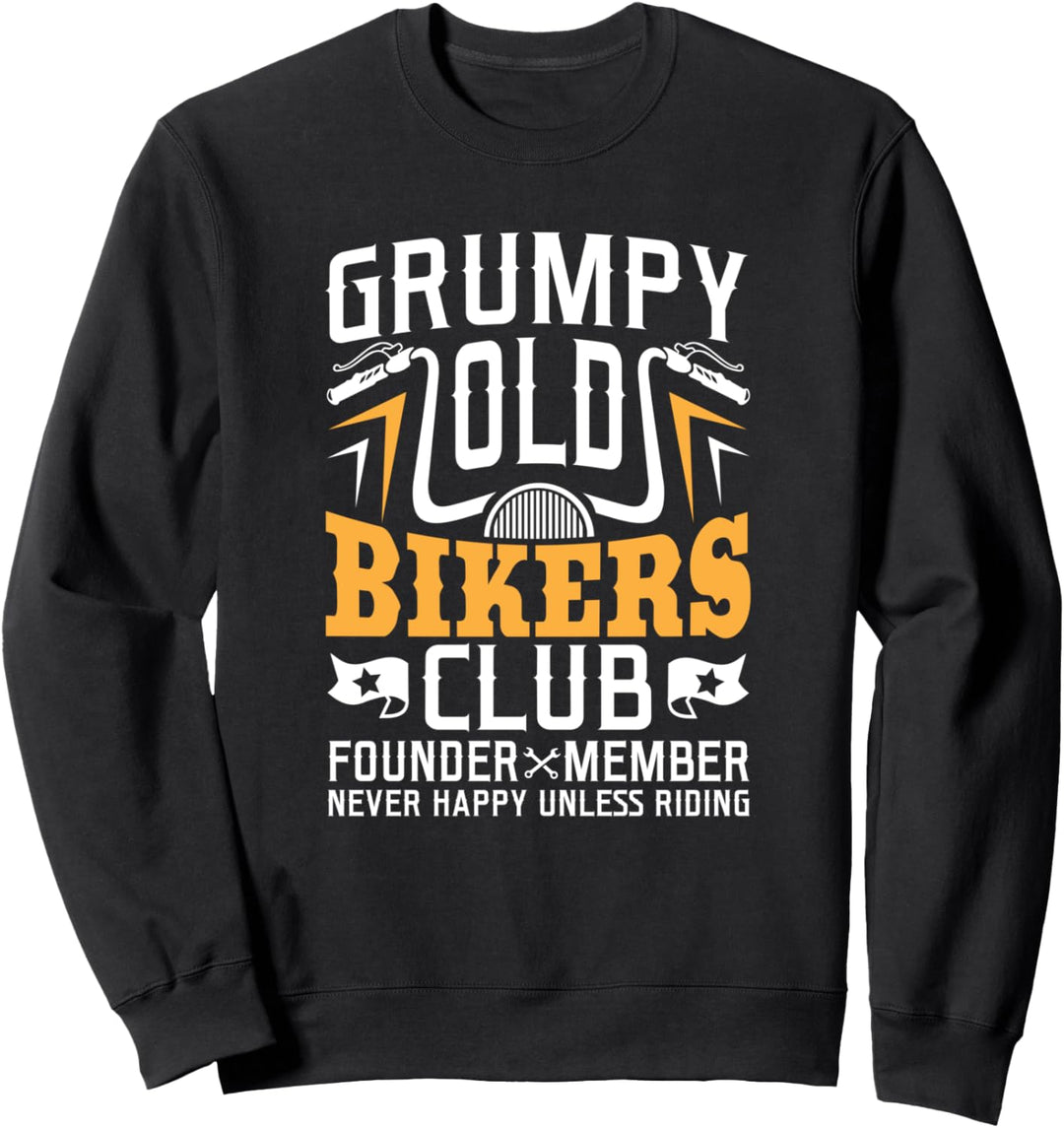 Biker Gear Motorrad Geschenke Grumpy Old Bikers Club Sweatshirt