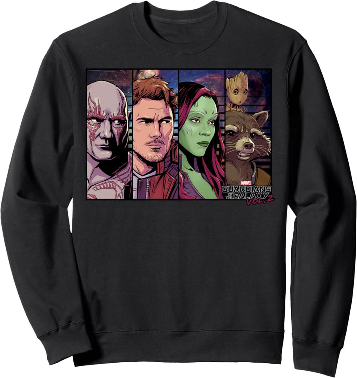 Marvel Guardians Of The Galaxy Vol. 2 Group Panels Sweatshirt