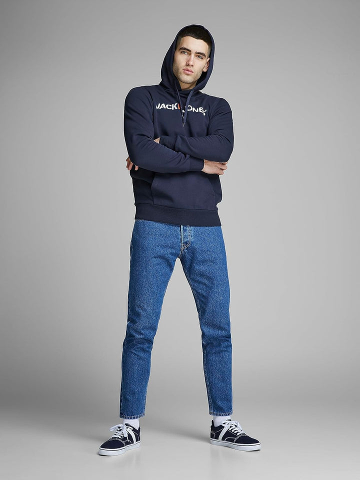 JACK &amp; JONES Male Kapuzenpullover 2er-Pack Logo Kapuzenpullover S 1x Bright Cobalt, 1x Navy Blazer,