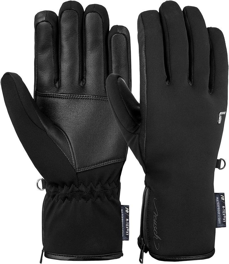 Reusch Damen Handschuhe Tiffany R-tex Xt Extra Warm, Wasserdicht, Atmungsaktiv 6 Schwarz, 6 Schwarz