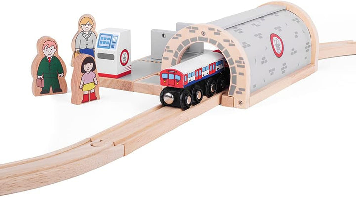 Bigjigs Schienen aus Holz U-Bahn - Weitere wichtige Holzschienen Marken sind kompatibel