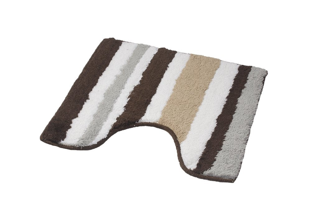 Ridder 72801070-350 Badezimmerteppich, Vorleger mit Ausschnitt ca. 50x50 cm, Tutu, grau/schwarz 50 x