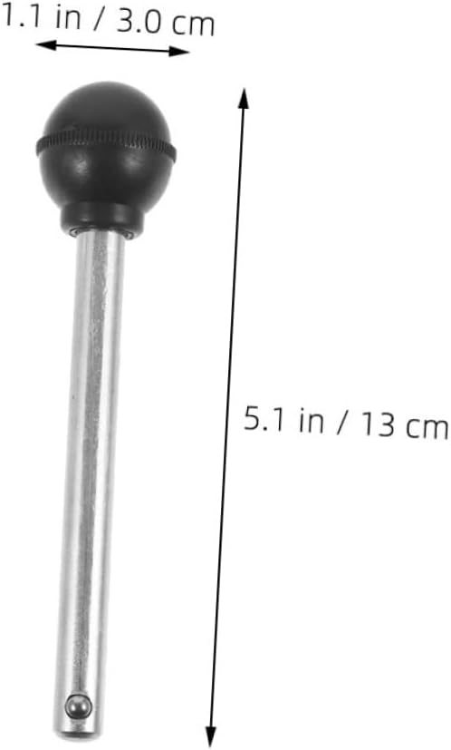 Toyvian 4 Stück Kugelkopf Sicherungsstifte aus Stahl 10x95mm für Gewichtsstapel Gym Zubehör Krafttra