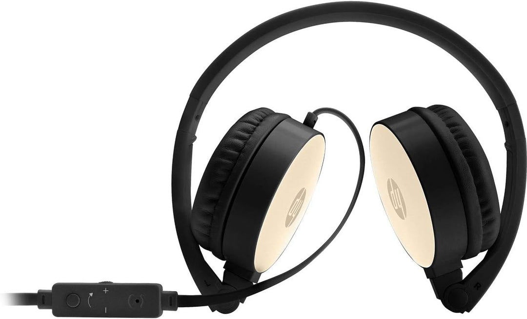 HP 2AP94AA#ABB Stereo Kopfhörer H2800 schwarz/gold, schwarz/gold