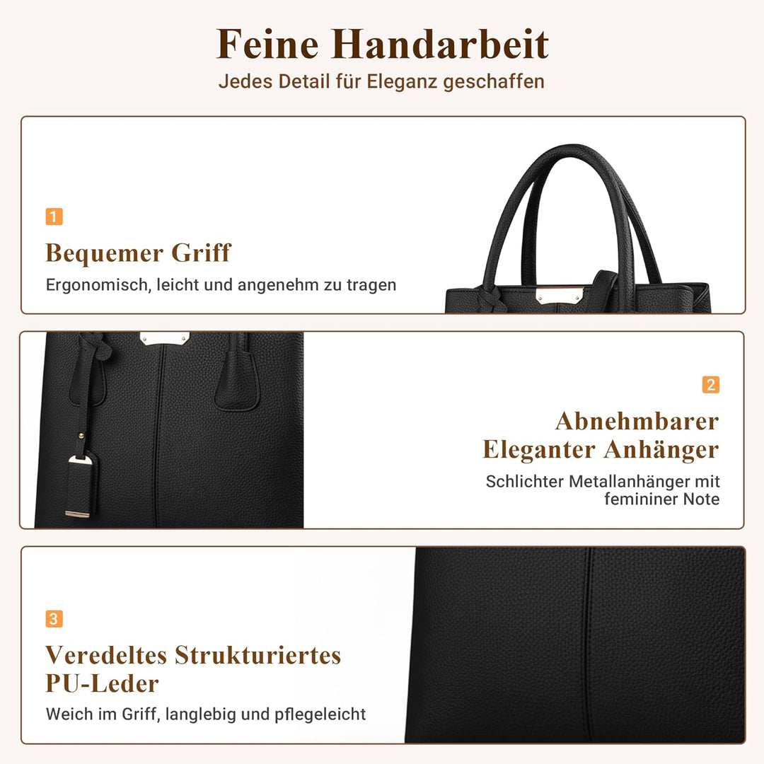 DIRRONA Elegant Damen Handtasche Schultertasche Gross Kapazität Umhängetasche Beiläufig Reise Tasche