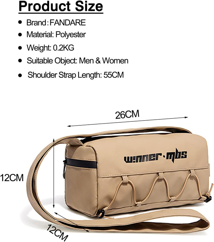 FANDARE Umhängetasche Damen Fitnessstudio-Tasche Herren Messenger Bag Schultertasche Damentasche Wee