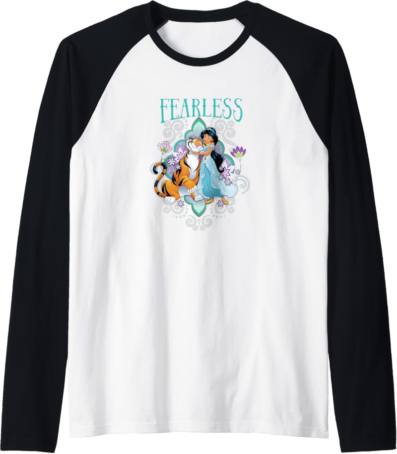 Disney Aladdin Jasmine And Rajah Fearless Mandala Portrait Raglan