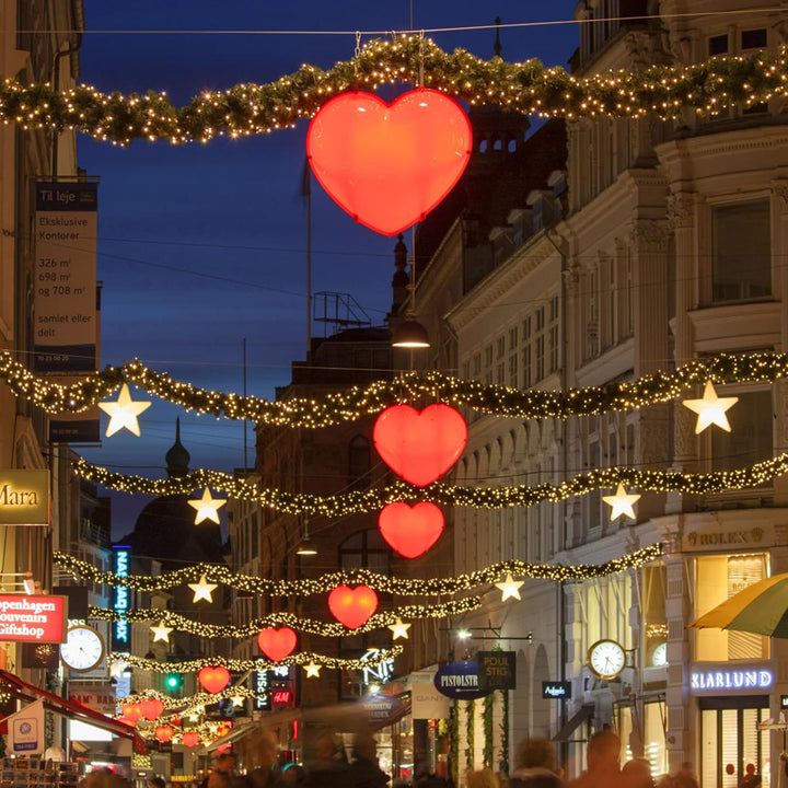 Jopassy 500CM Weihnachtsgirlande mit Beleuchtung, Tannengirlande mit Leicht, Künstliche Kranzdekorat