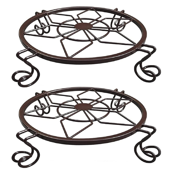 NILICAN Plant Heavy Flower Stand Topfboden Rad Metallwagen Indoor Gardening Tools können Sich bewege
