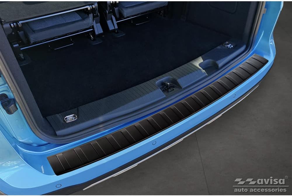 Avisa Matt-Schwarz Edelstahl Heckstossstangenschutz kompatibel mit Ford Tourneo Connect III 2022- 'R