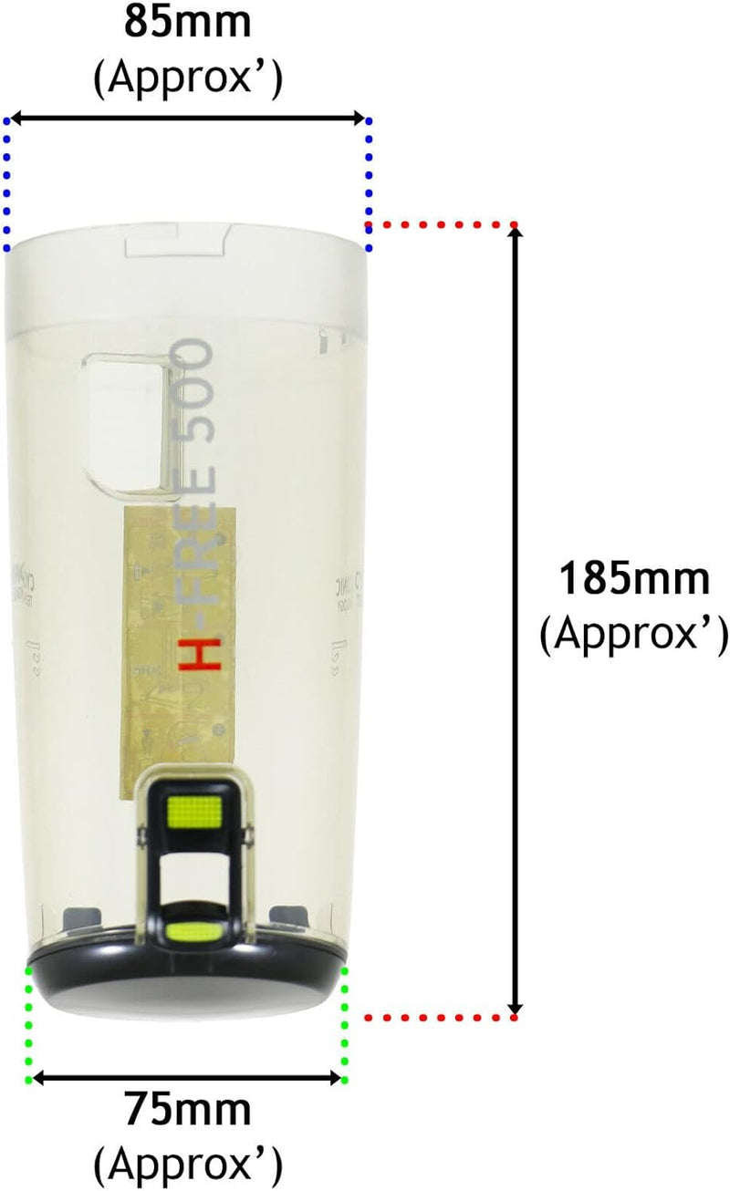 Spares2go Staubsauger Schmutzbehälter kompatibel mit Hoover H-Free 500 Cyclonic Besen Staubbehälter