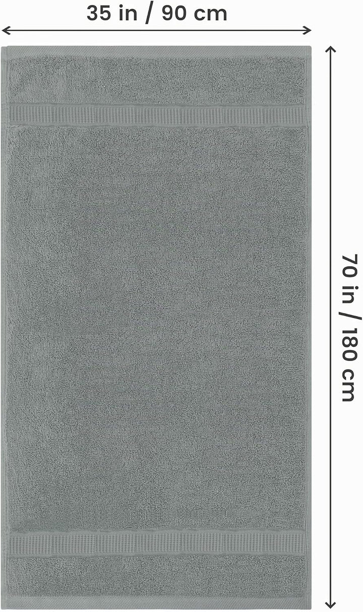 Utopia Towels - 2er Badetücher Gross aus Baumwolle mit Aufhänger, Saunatücher,Badehandtücher Gross,