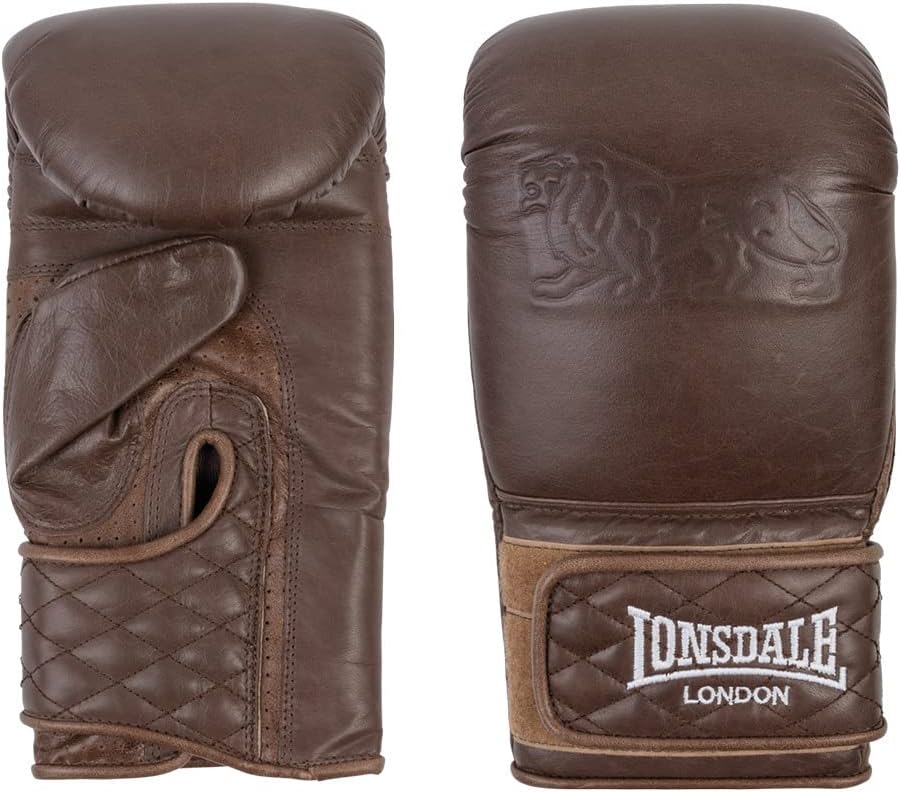 Lonsdale Boxsackhandschuhe aus Leder Vintage Bag Gloves Vintage Brown S/M, Vintage Brown S/M