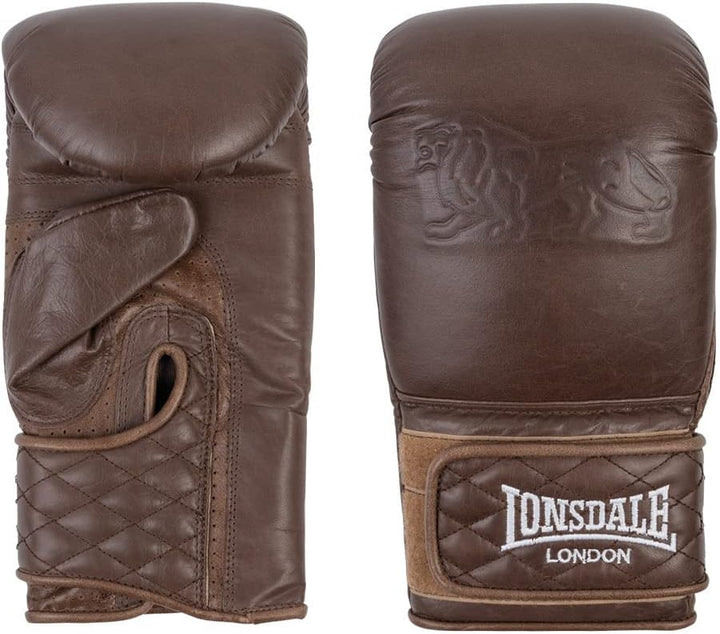 Lonsdale Boxsackhandschuhe aus Leder Vintage Bag Gloves Vintage Brown S/M, Vintage Brown S/M