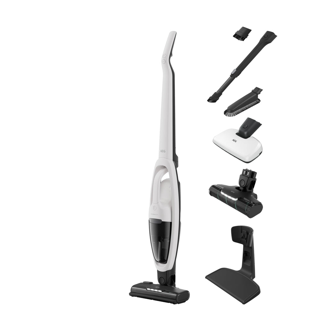 AEG HYGIENIC 5000 Cordless Cleaner 2in1 Akku-Staubsauger kabellos/Akku-Laufzeit: bis zu 50 Min. / Fa