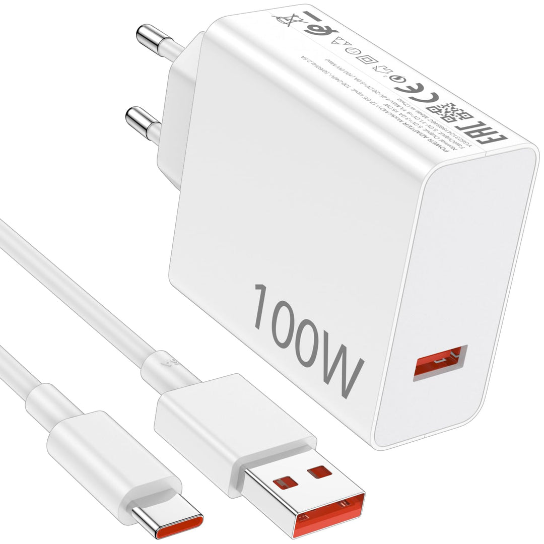 100W USB C Ladegerät für Xiaomi Poco F8 Pro M8Pro F8 Ultra X8 Pro Max,USB Netzteil 100W für Hyper-Ch