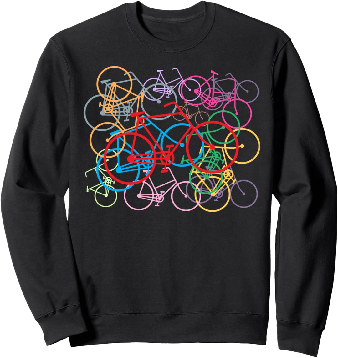 Bunte Fahrräder Sweatshirt