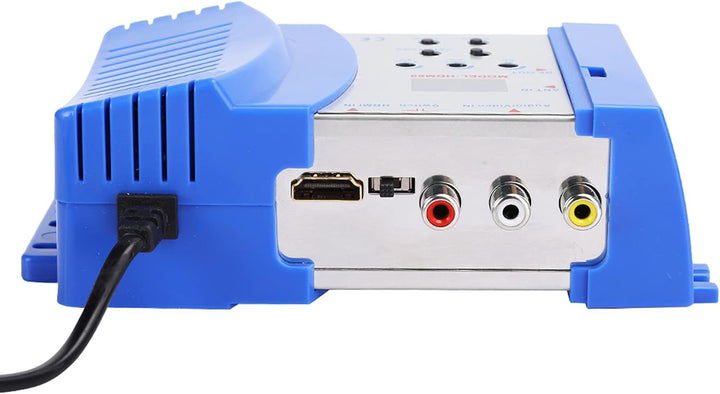 HF-HDMI-Modulator, HDM69 Digitaler AV-zu-HF-Konverter VHF UHF PAL Tragbarer Standard-Modulator für E