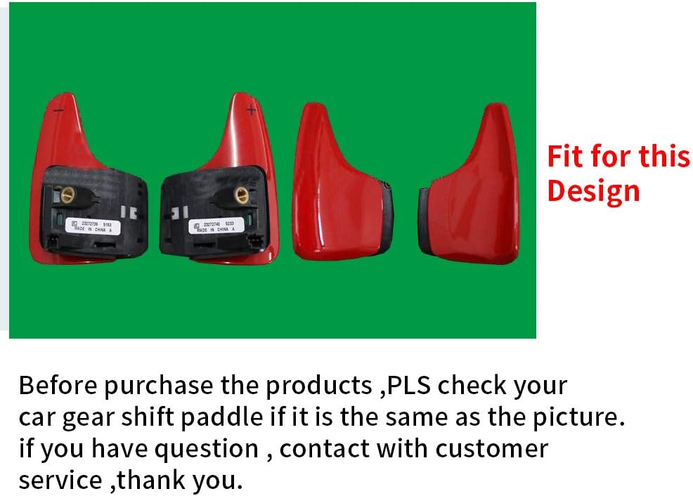 HIBEYO 2PCS Metall Ersatzsatz Lenkräder Schaltwippen für Chevy Chevrolet Camaro 2016-2019, C7 Corvet