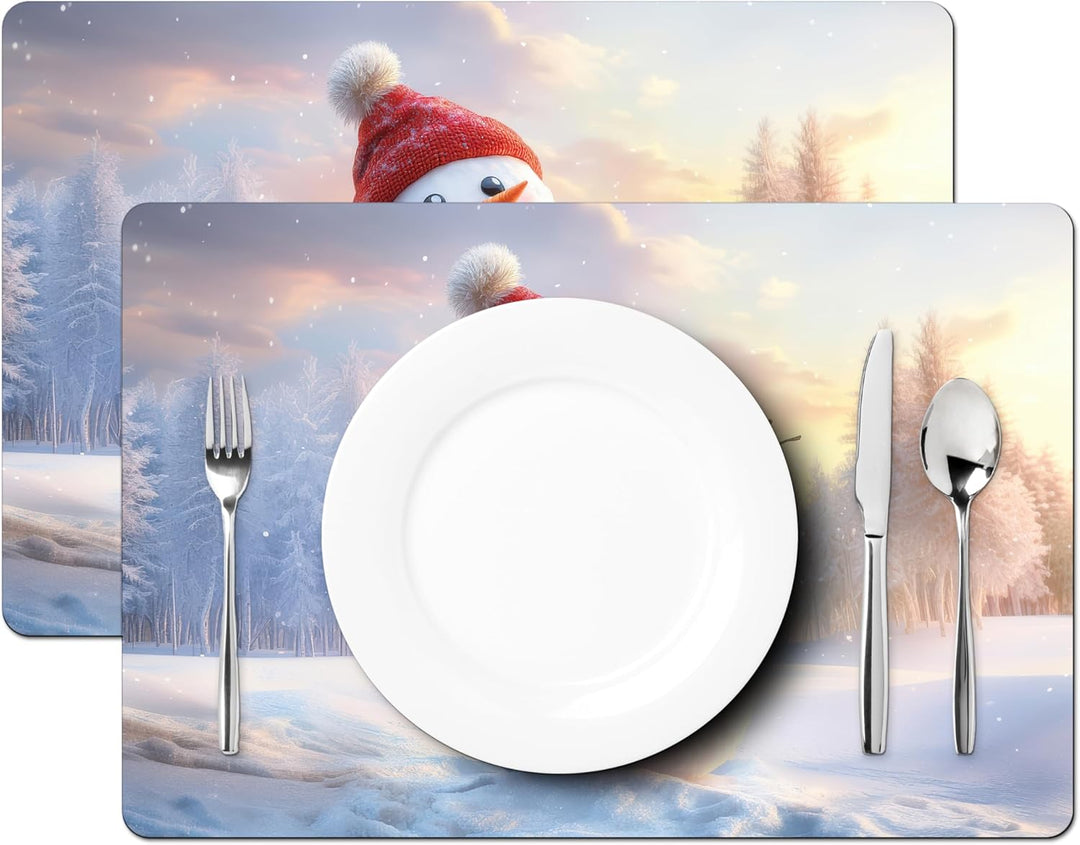 KitchenYeah© Platzsets Abwaschbar 6-Teilig 45x30 cm Tischsets Platzdeckchen Platzset Unterlage Tisch