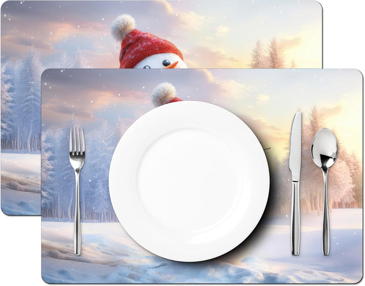 KitchenYeah© Platzsets Abwaschbar 6-Teilig 45x30 cm Tischsets Platzdeckchen Platzset Unterlage Tisch
