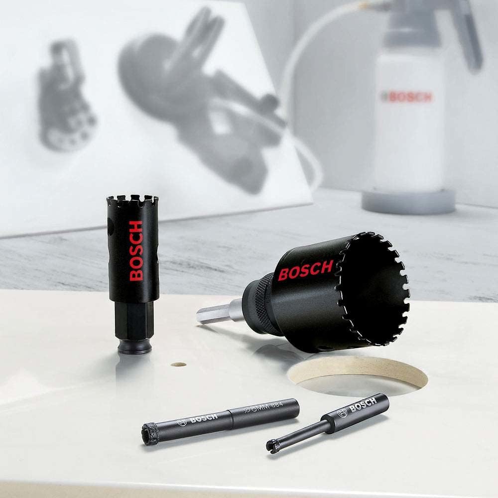 Bosch Professional 1x Diamant-Lochsäge Diamond for Hard Ceramics (für Fliesen, Stein, Ø 38 mm, Zubeh