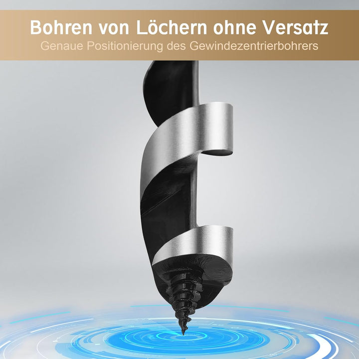 8 Stück Schlangenbohrer Set, Holzbohrer Lang Set Kohlenstoffstahl Schlangen-Bohrer Satz Kunstbohrer