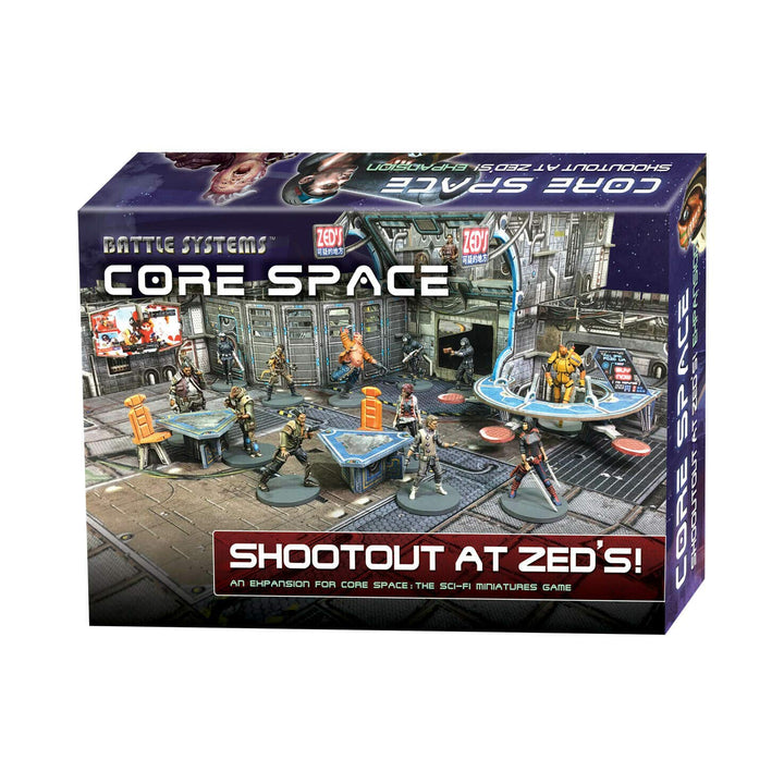 Battle Systems Core Space Shootout at Zed’s Expansion Set - Miniaturen - Brettspiel - Ereigniskarten