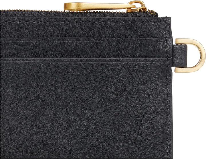 Calvin Klein Herren Icon 4 Fächer Kartenhalter mit Reissverschluss, Schwarz, Einheitsgrösse, schwarz