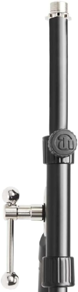 2 x ADAM HALL Profi Mikrofonständer Mikrofonstativ S5B mit Galgen/Schwenkarm, Höhe 94-160 cm, Schwar
