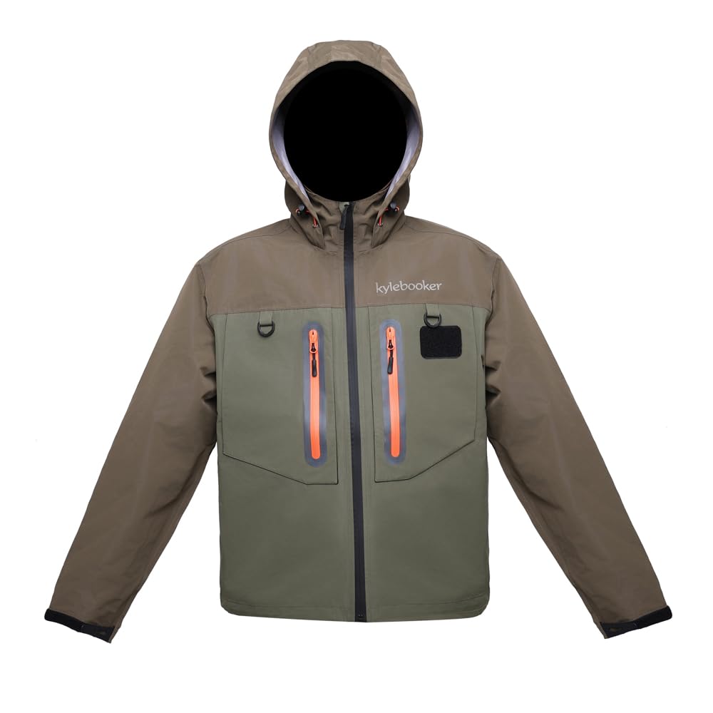 Kylebooker Fliegenfischen Waten Jacke Outdoor-Aktivitäten wasserdicht Wader Jacken für Männer und Fr