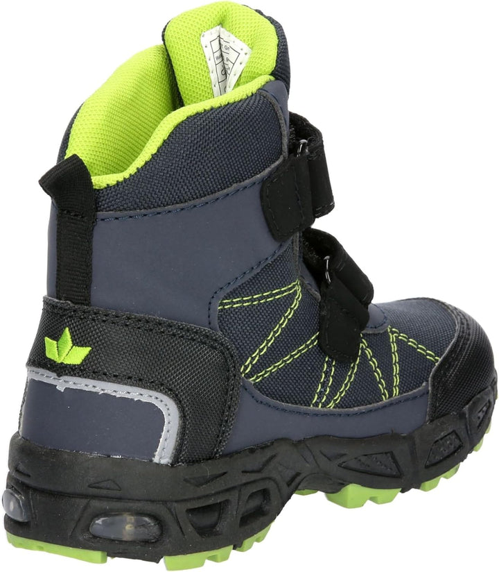 Lico Jungen Pelle V Blinky Stiefelette 25 EU Marine Schwarz Lemon, 25 EU Marine Schwarz Lemon