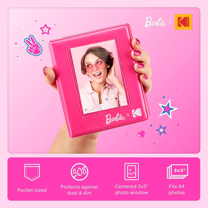 Kodak x Barbie Step Slim Kabelloser Sofortbild-Fotodrucker Geschenk-Bundle (Unverkennbarer Stil) + K