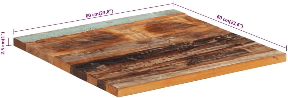 vidaXL Tischplatte Massivholzplatte Holzplatte Ersatztischplatte Holz Platte für Couchtisch Quadrati
