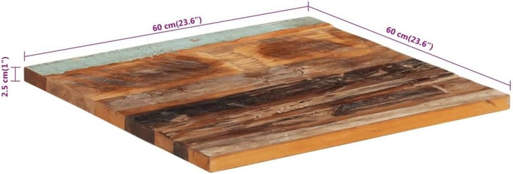vidaXL Tischplatte Massivholzplatte Holzplatte Ersatztischplatte Holz Platte für Couchtisch Quadrati