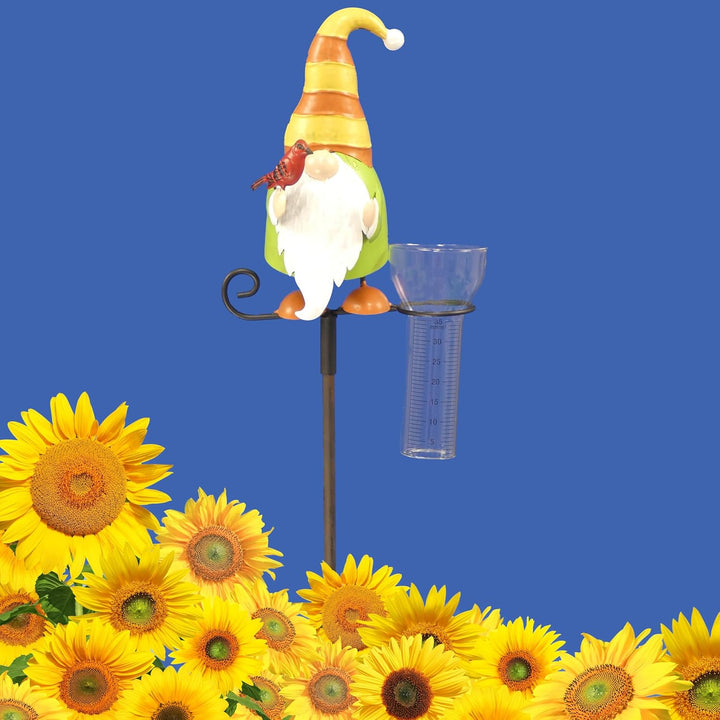 Pommerntraum ® | Regenmesser Niederschlagsmesser Pluviometer Gartendekoration Gartenstecker Zwerg Wi