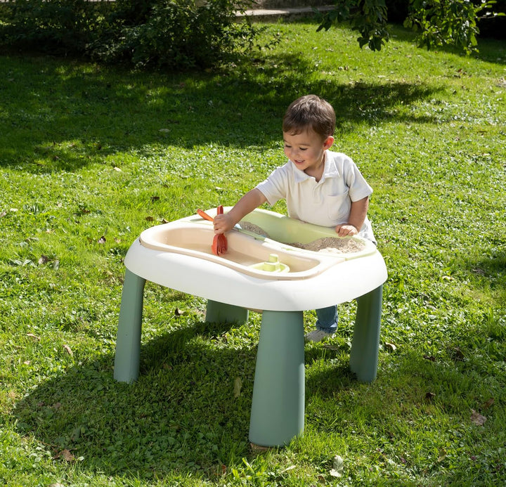 Smoby Life - Sand- und Wassertisch - 83% Recyclinganteil - Outdoor-Spielzeug mit Zubehör - UV-bestän
