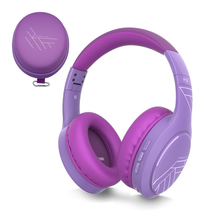 PowerLocus Bluetooth Kopfhörer Over Ear, Kopfhörer Kabellos mit 3-EQ modi, 60std. Spielzeit, Hi-Fi-S