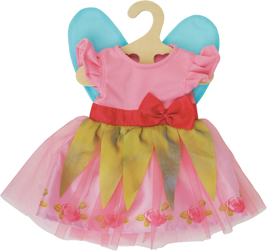 Heless 2430 - Puppenkleidung im Design Prinzessin Lillifee, Kleid mit pinker Schleife für Puppen und