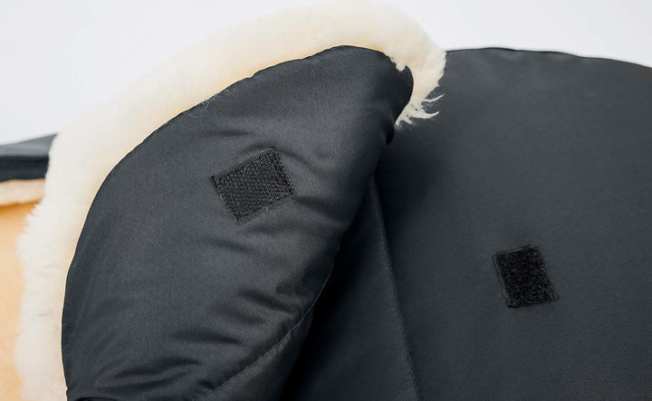 Altabebe MT2450LP - 65 Winter Lammfellfusssack für Kinderwagen Nordkap Kollektion 12-36 monate, schw