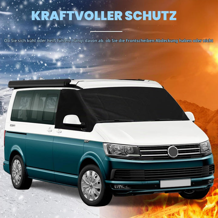 Auto Windschutzscheiben Abdeckung Ersatz für VW T5, 600D Luxus Frontscheiben Sonnenschutz, 100% Verd