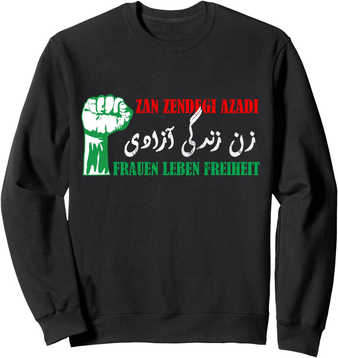 Zan Zendegi Azadi Persian Frauen Leben Freiheit Sweatshirt