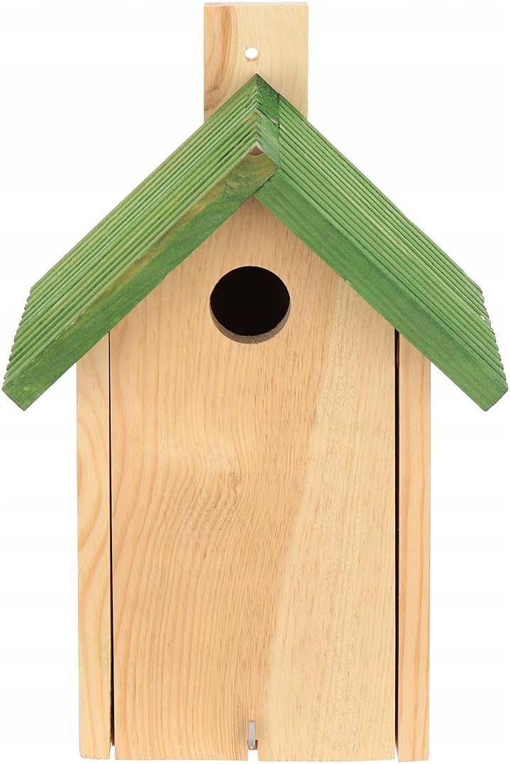 MAZUR 4X Nistkasten zum Aufhängen | Vogelhaus | grün | Nistkästen | handgemacht in Europa | für Meis