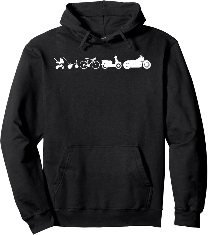 Motorrad Evolution Zweiräder Pullover Hoodie