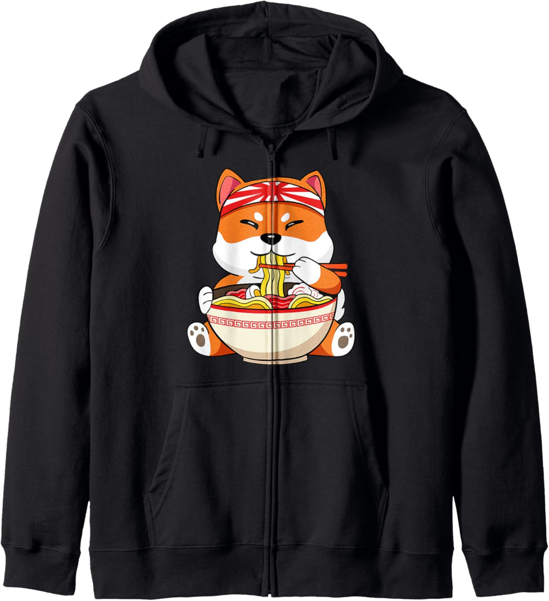 Akita Shiba Inu Ramen Nudeln Anime Manga Otaku Kawaii Tier Kapuzenjacke