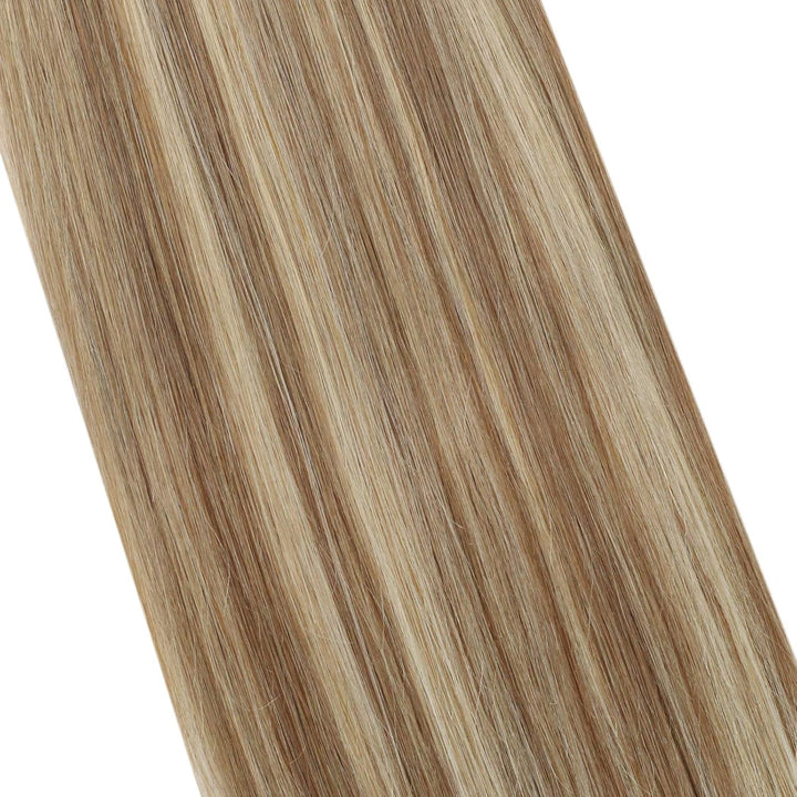 Ugeat Haarverlängerung Echthaar Tape in Extensions Echthaar Blond Remy Echthaar Extensions Tape Gold