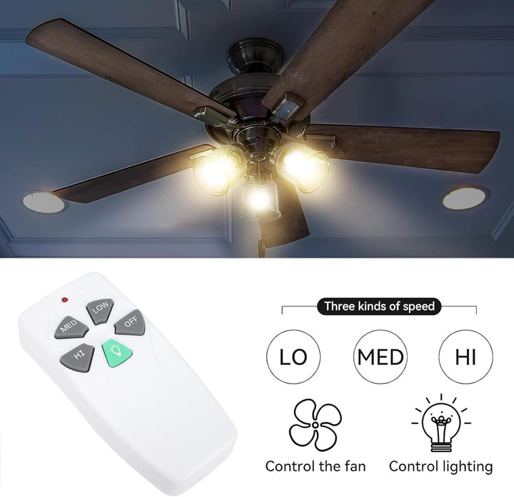 Deckenventilator-Fernbedienung Als Ersatz für Harbor Breeze Hunter Hampton Bay, Passend für FAN-53T
