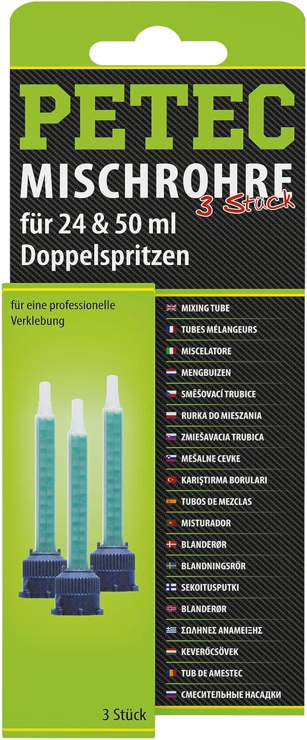 BandelOne enthält 2x3er Pack PETEC Mischrohr Statikmischrohr Fuer 24 &amp; 50 ML Spritze Doppelspritze