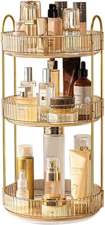 Make Up Organizer, 360° Drehbar Kosmetik Organizer, Beauty Organizer, Hautpflege Organizer für Badez